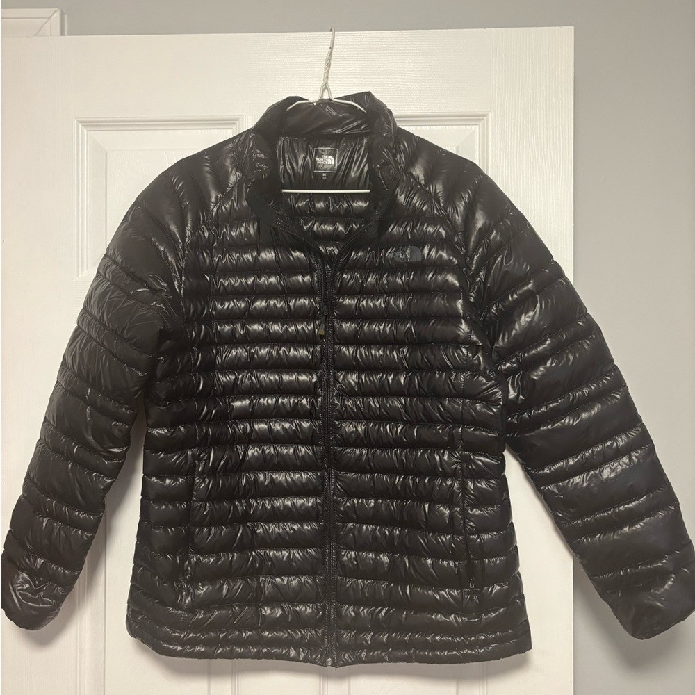The North Face Black Puffer Jacket with Quilted Design